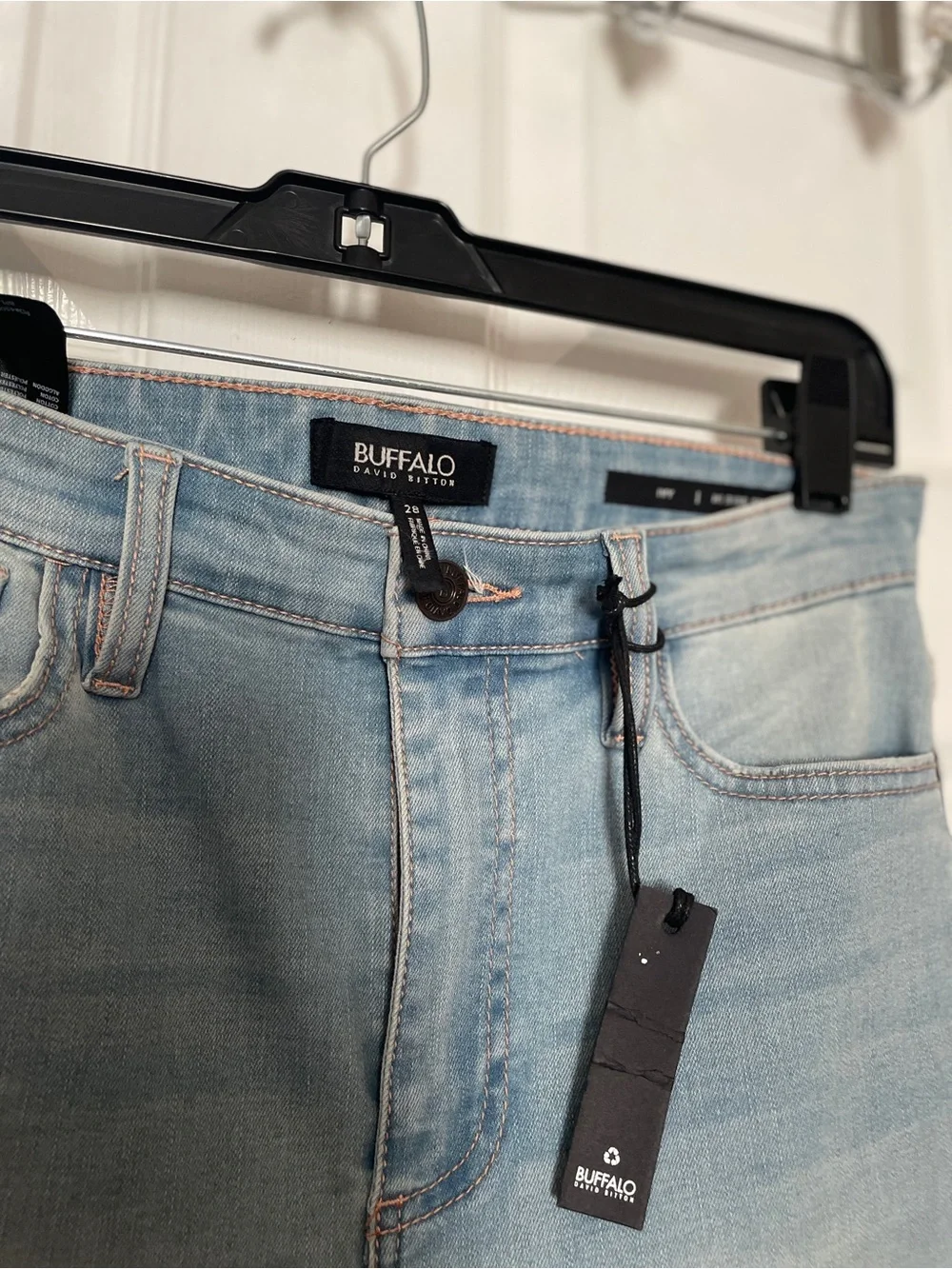 Buffalo David Bitton Light Blue High-Rise Skinny Jeans